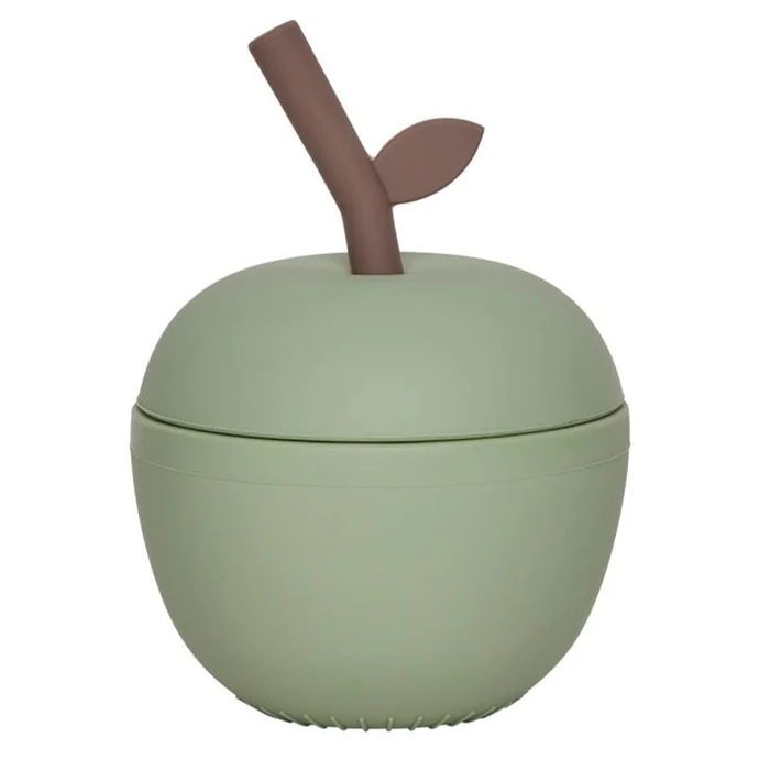 OYOY / Detský silikónový hrnček Green Apple
