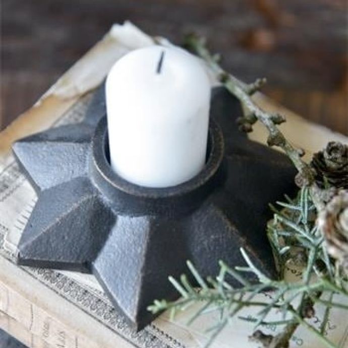 Jeanne d'Arc Living / Svietnik Dark Metal Star Ø13 cm