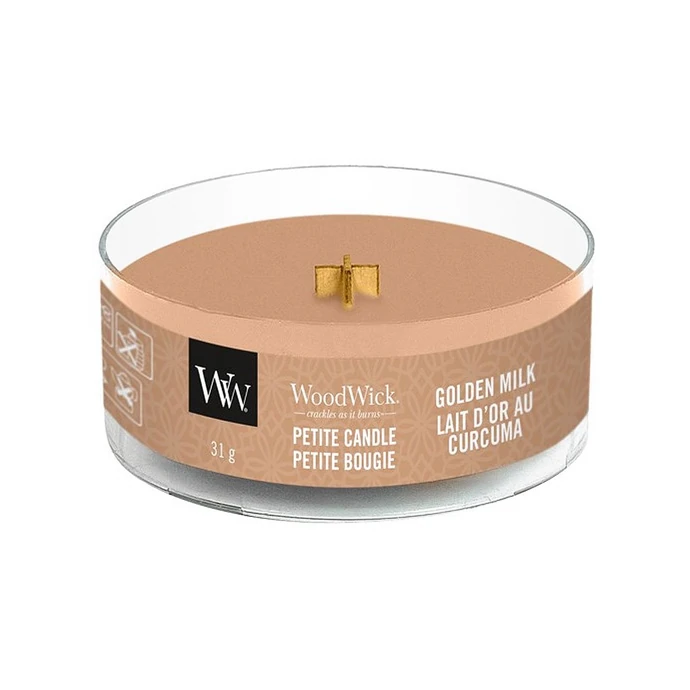 WoodWick / Vonná svíčka WoodWick Petite - Golden Milk 31 g