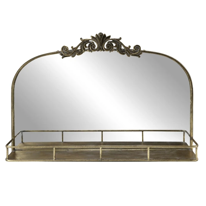 Chic Antique / Nástenné zrkadlo s policou Décor Edge
