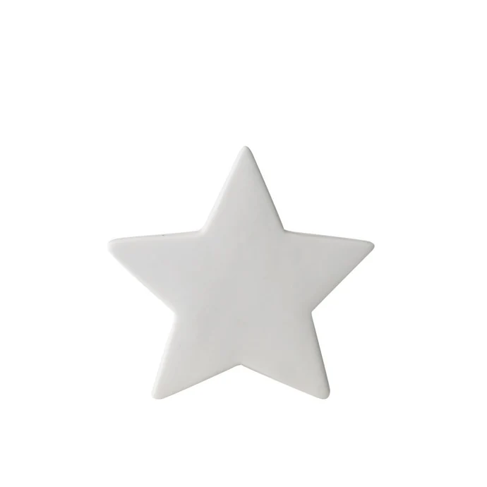 Bloomingville / Porcelánová dekorace Star white 14,5cm