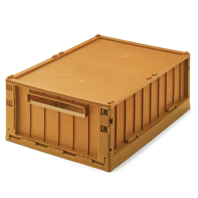 LIEWOOD / Skládací přepravka s víkem Weston Golden Caramel 20 l