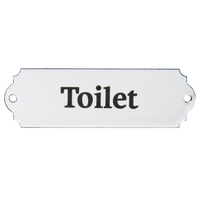 IB LAURSEN / Plechový štítek na dveře Toilet