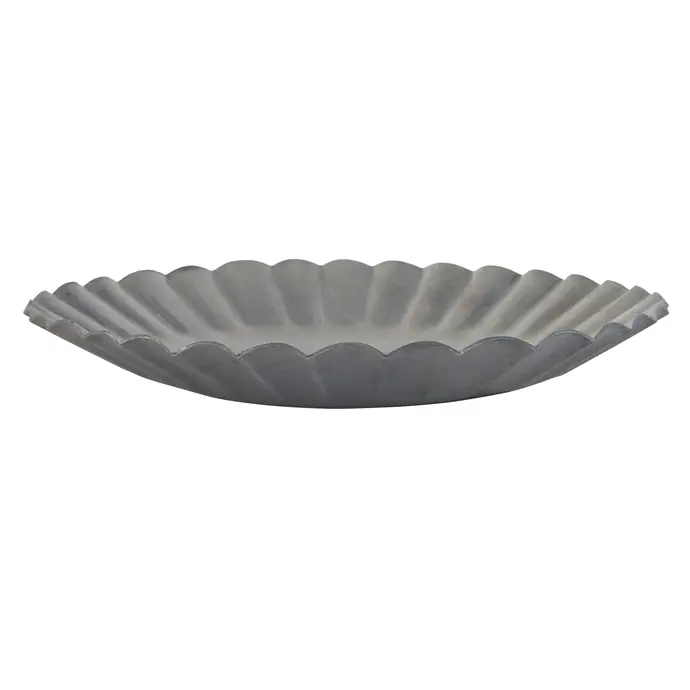 Ib Laursen / Kovový tácek pod svíčku Grey Arches Ø 13 cm