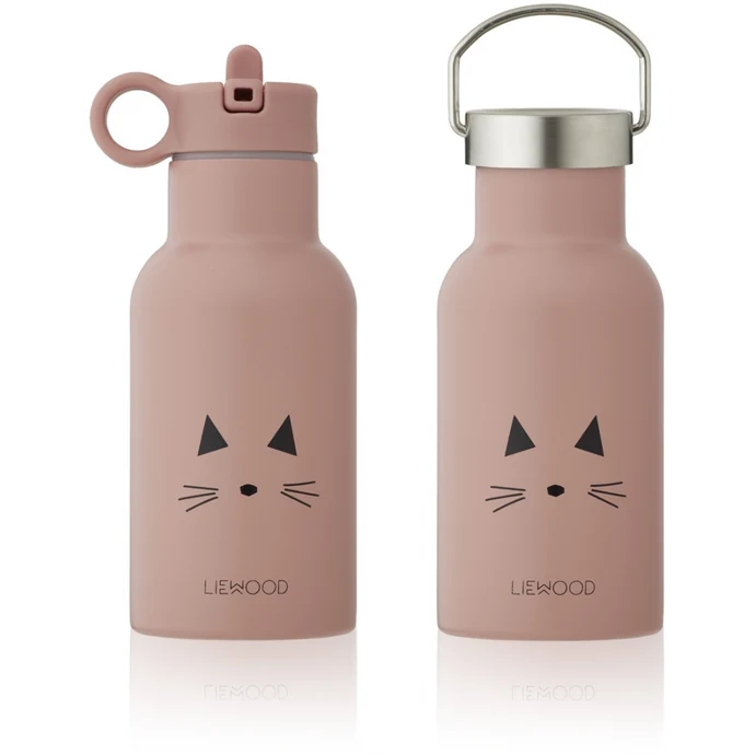 LIEWOOD / Detská termo fľaša Anker Cat Rose - 350 ml