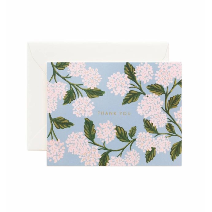 Rifle Paper Co. / Přání s obálkou Thank You Hydrangea