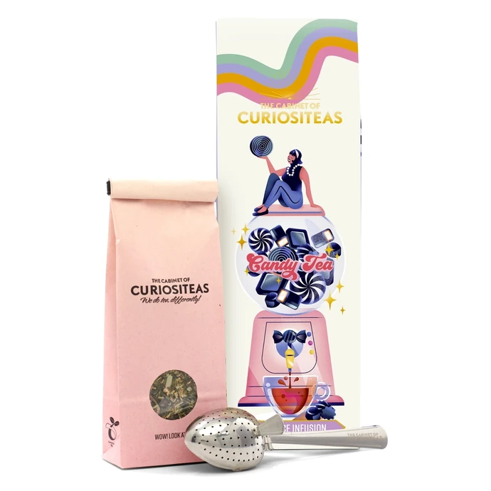 The Cabinet of CURIOSITEAS / Čaj rooibos Candy Tea Liquorice 70 g + sítko