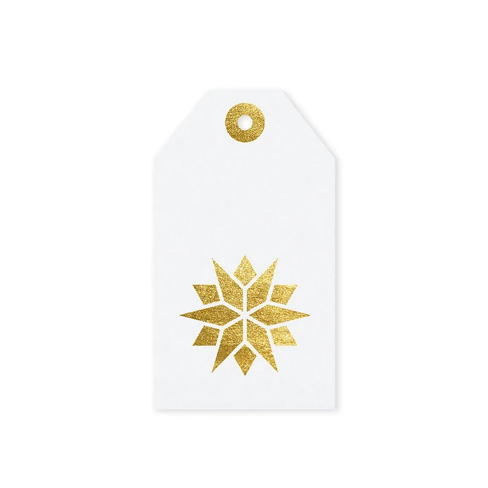 TAFELGUT / Vánoční štítek Star White 6x10,5 cm