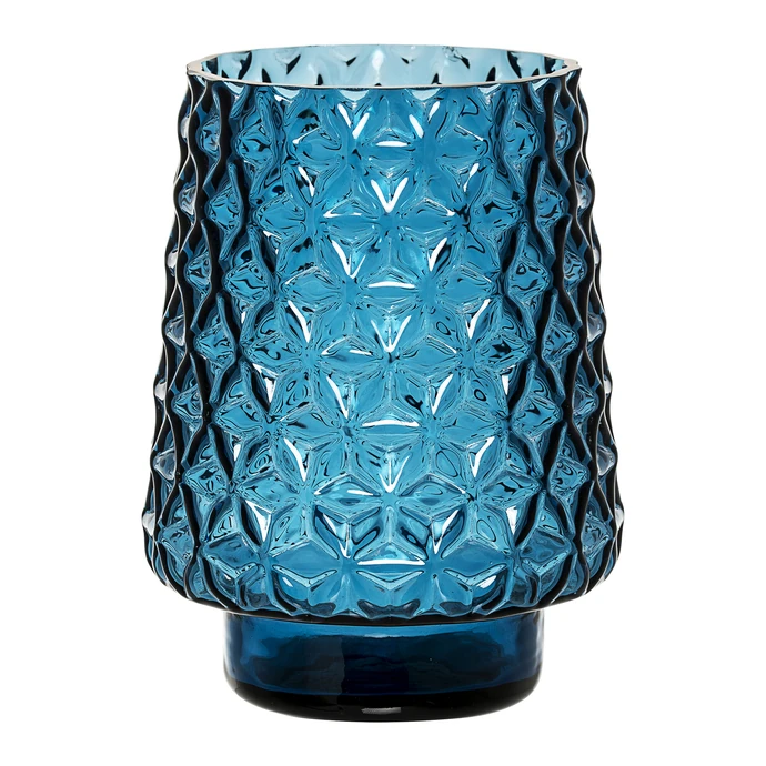 Bloomingville / Sklenená váza Blue