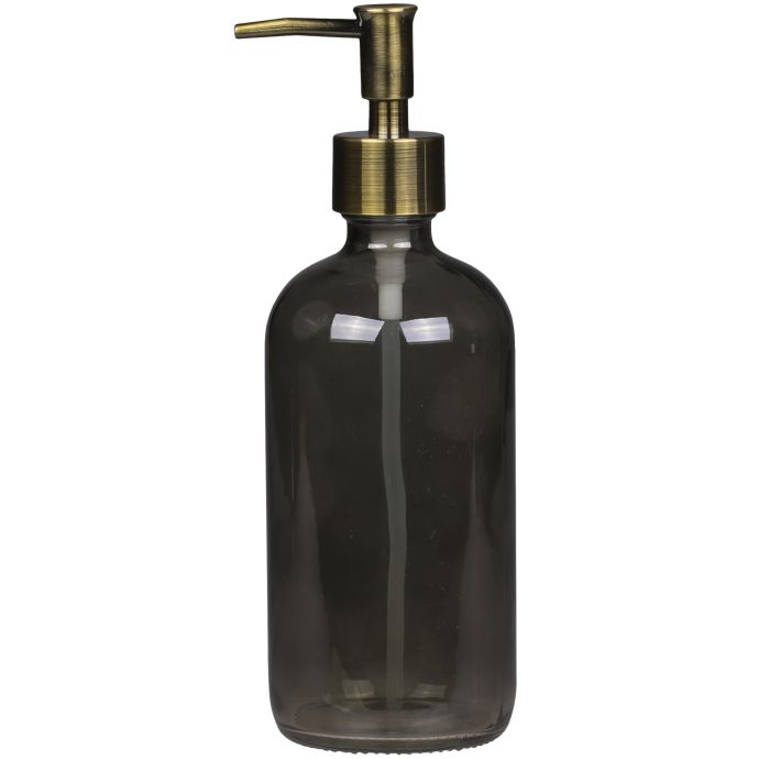 Chic Antique / Skleněný dávkovač na mýdlo Coal 480 ml