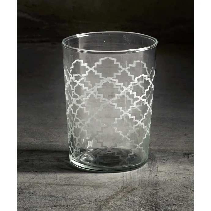 Tine K Home / Designová sklenice s vypískovaným vzorem