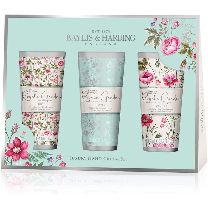 Baylis & Harding / Dárková sada krémů na ruce Royale Garden - 3x50ml