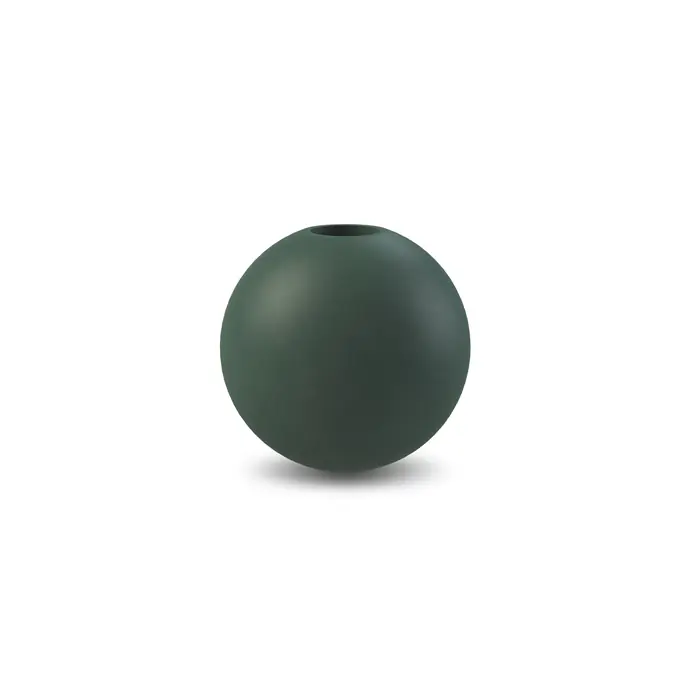 COOEE Design / Drevený svietnik Ball Dark Green 8cm