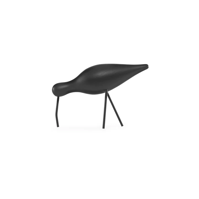 normann COPENHAGEN / Drevený vtáčik Shorebird Black/Black