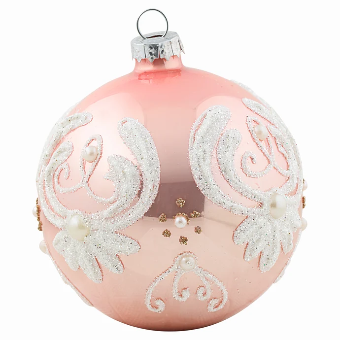 GREEN GATE / Vianočná ozdoba Pale pink pearl