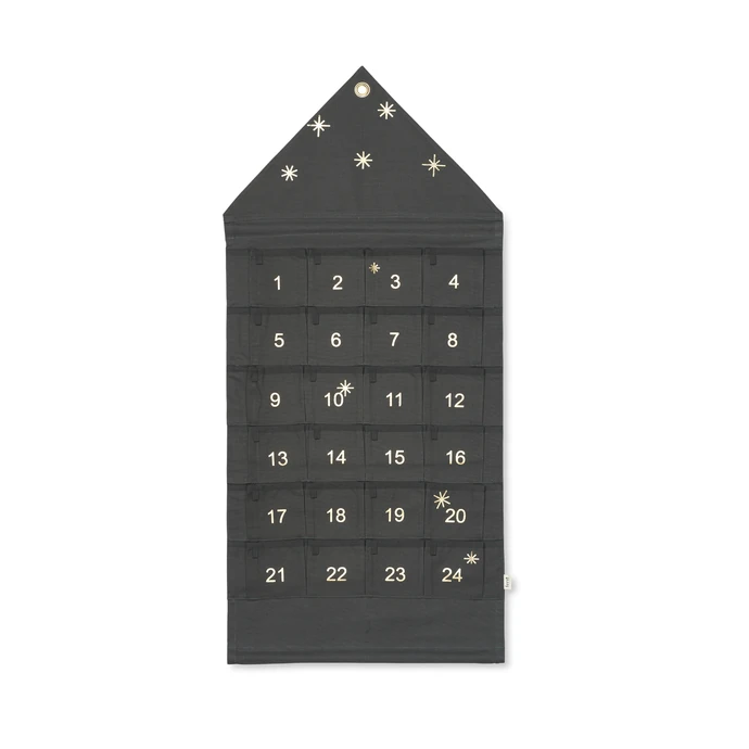 Ferm Living / Nástenný adventný kalendár Star Green