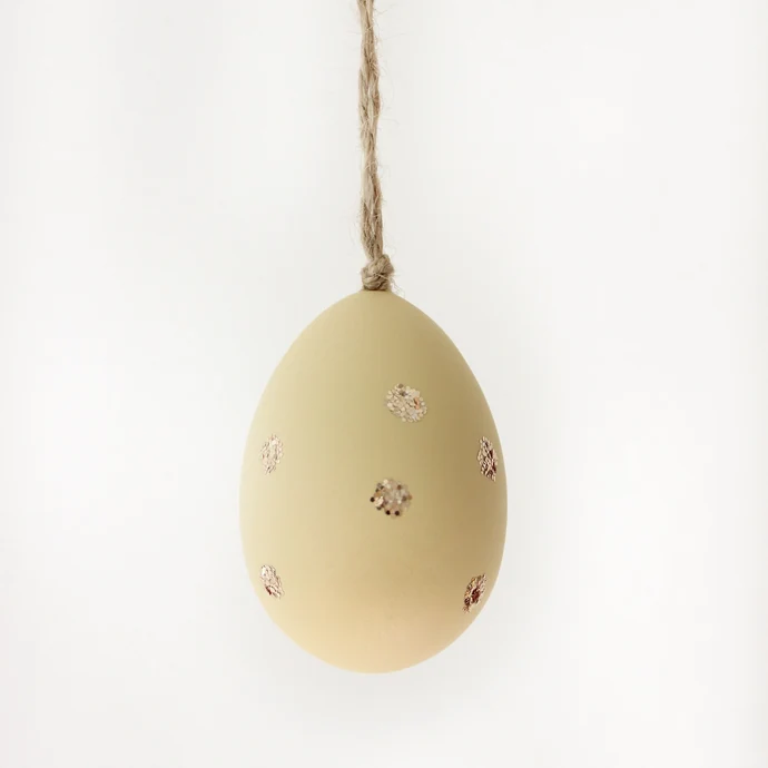 Chic Antique / Veľkonočné vajíčko Gold Mica Dots