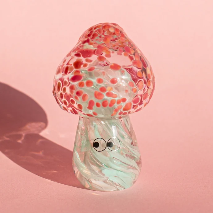 Studio Arhoj / Sklenená figúrka Crystal Blob Tiny Shroom