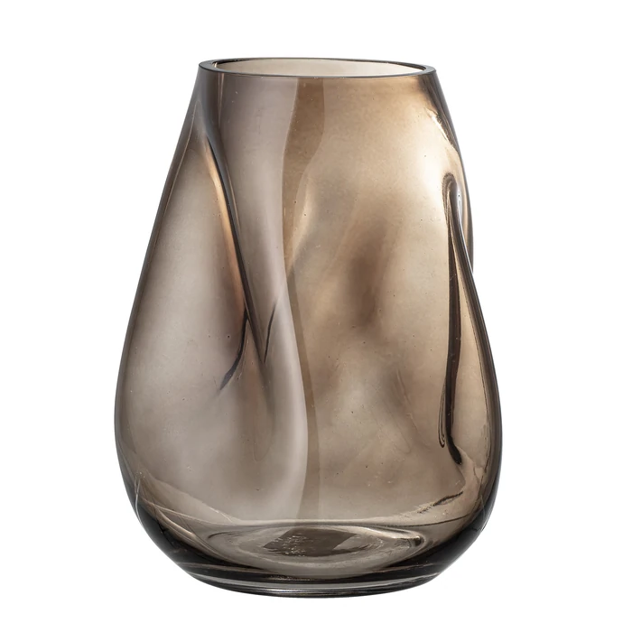 Bloomingville / Sklenená váza Brown Glass 26 cm