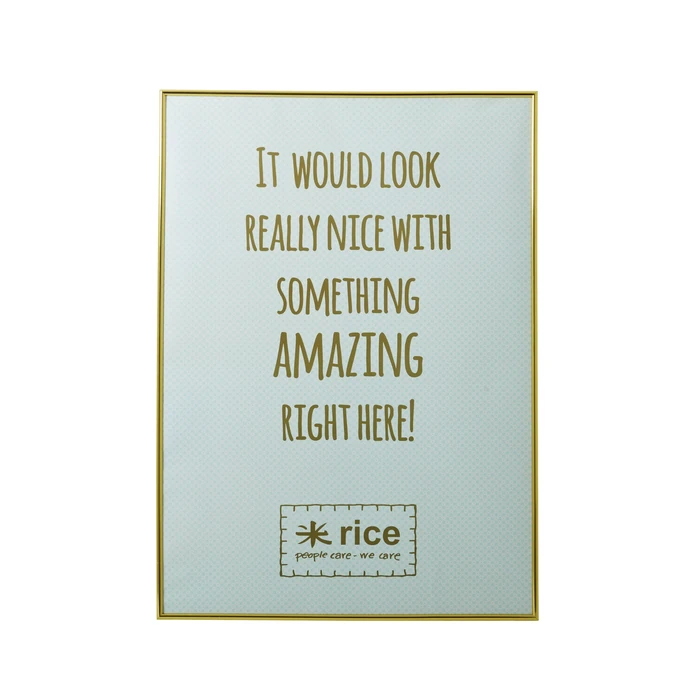 rice / Rám Gold 50x70