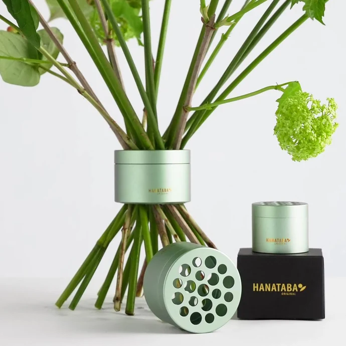 HANATABA / Nástroj na aranžovanie kytíc Hanataba Matcha Green – set 2 ks