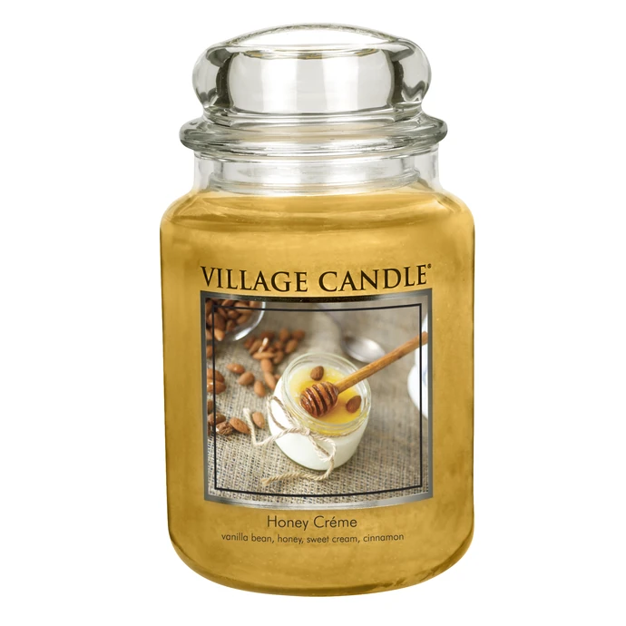 VILLAGE CANDLE / Svíčka ve skle Honey Créme - velká