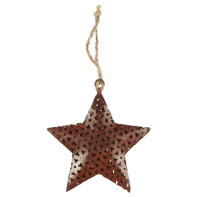 IB LAURSEN / Kovová vianočná ozdoba Ornament Star Rust