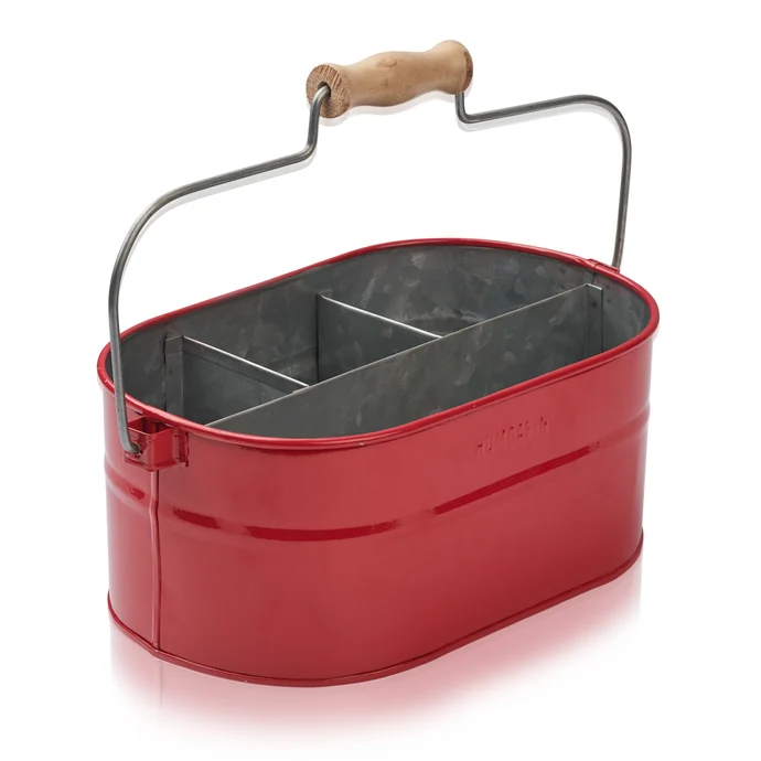 Humdakin / Plechový úložný box System Bucket Red