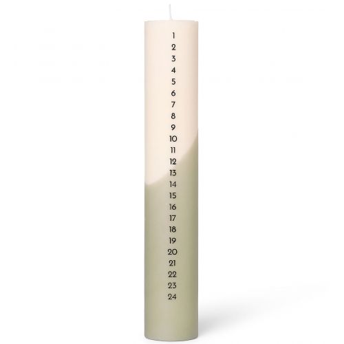 ferm LIVING / Adventní svíčka s čísly Sage 30cm