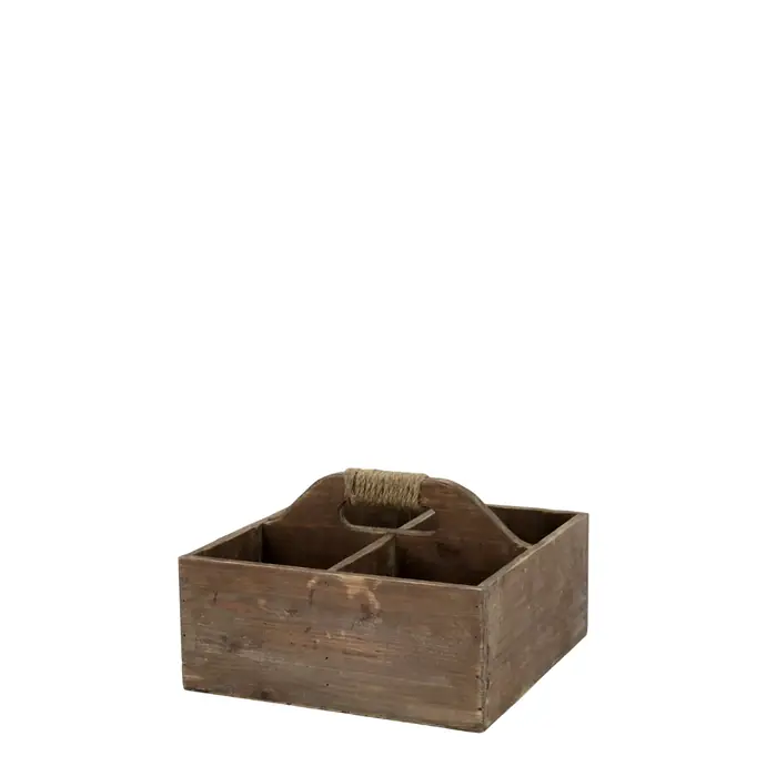 Chic Antique / Drevený box s priehradkami Nature