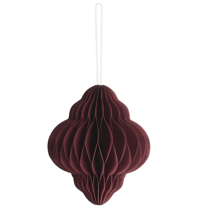 Ib Laursen / Papírová ozdoba Folded Paper Bordeaux