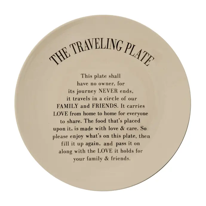 Bloomingville / Keramický talíř Traveling Plate 25,5 cm