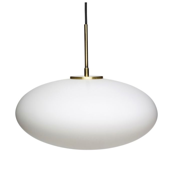 Hübsch / Závěsný lustr White & Gold Lamp