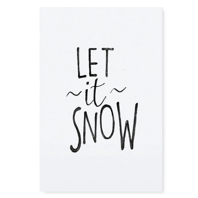 TAFELGUT / Plakát Let it snow 30x42