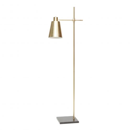 Hübsch / Stojací lampa Brass/marble