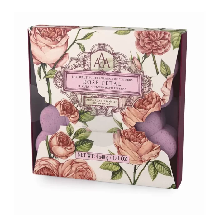 Somerset Toiletry / Šumivé květiny do koupele - Rose Petal 4x40g