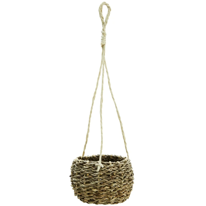 MADAM STOLTZ / Závěsný obal na květináč Hanging Basket Seagrass
