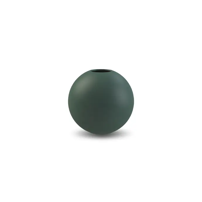 COOEE Design / Kulatá váza Ball Dark Green 10 cm