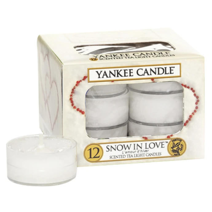 Yankee Candle / Čajové sviečky Yankee Candle 12ks - Snow In Love