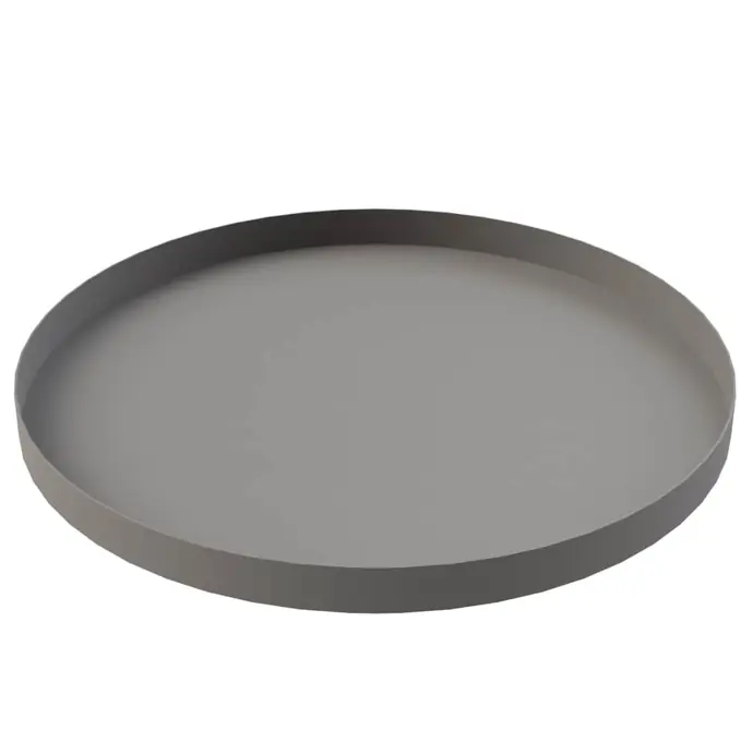 COOEE Design / Kovová dekoratívna tácka Circle Grey 30 cm