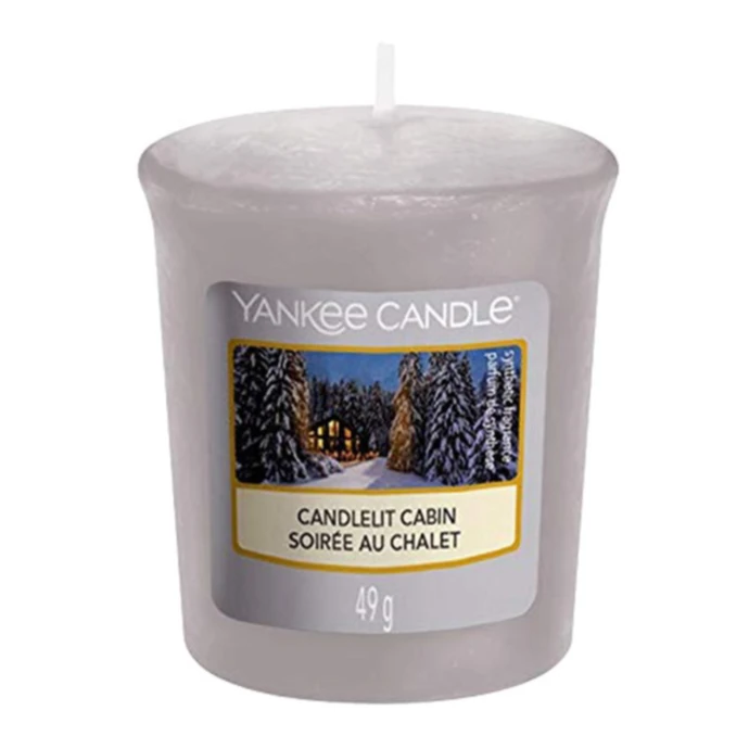 Yankee Candle / Votívna sviečka Yankee Candle - Candlelit Cabin