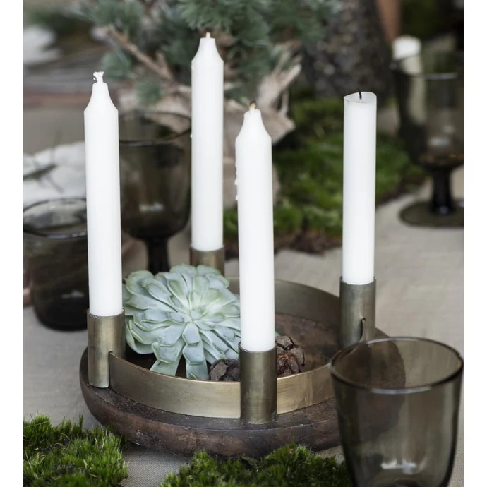 Ib Laursen / Kovový adventní svícen Brass