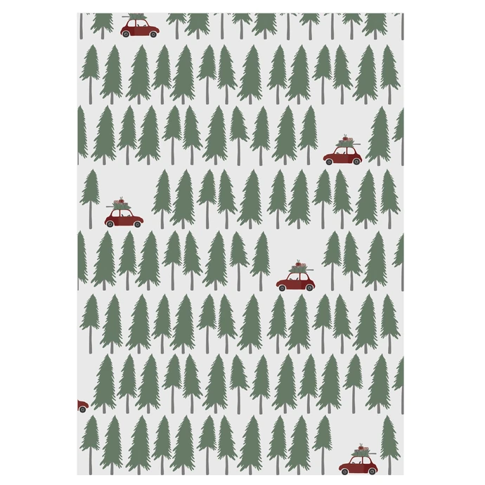 IB LAURSEN / Baliaci papier Driving home for Christmas - 10 m (úzky)