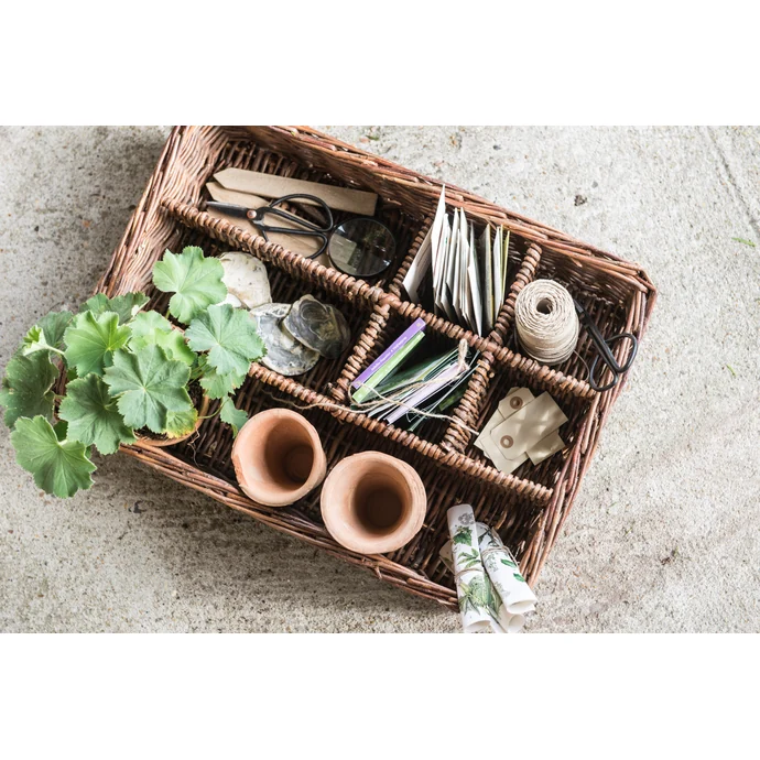 Ib Laursen / Velký proutěný box s přihrádkami Willow