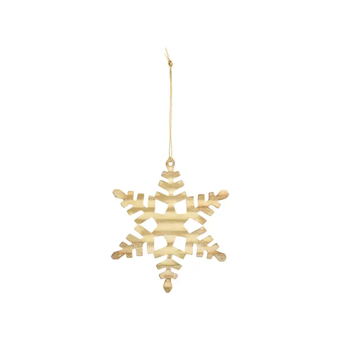 House Doctor / Vianočná ozdoba Gold Snowflake 11,7 cm