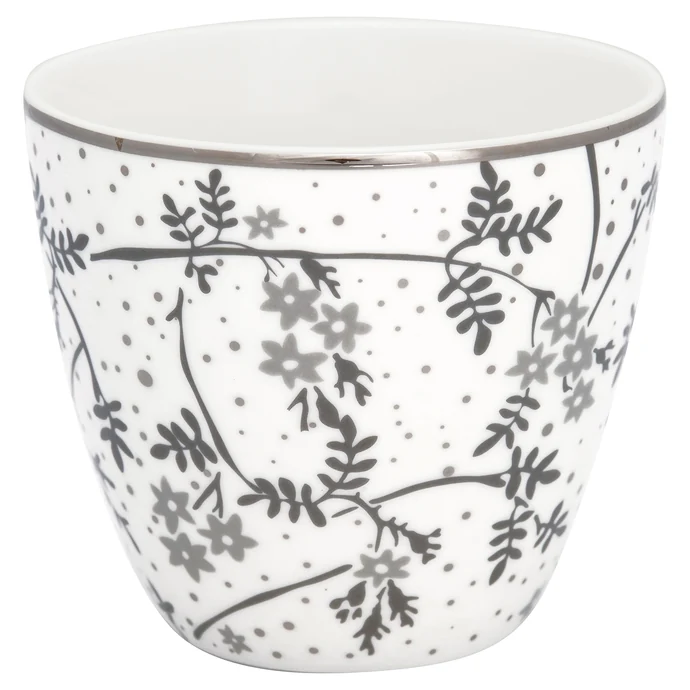 GREEN GATE / Porcelánový Latte cup Amira White 350 ml