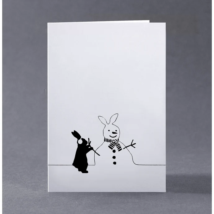 HAM / Vianočné prianie s králíkom Snowman Rabbit