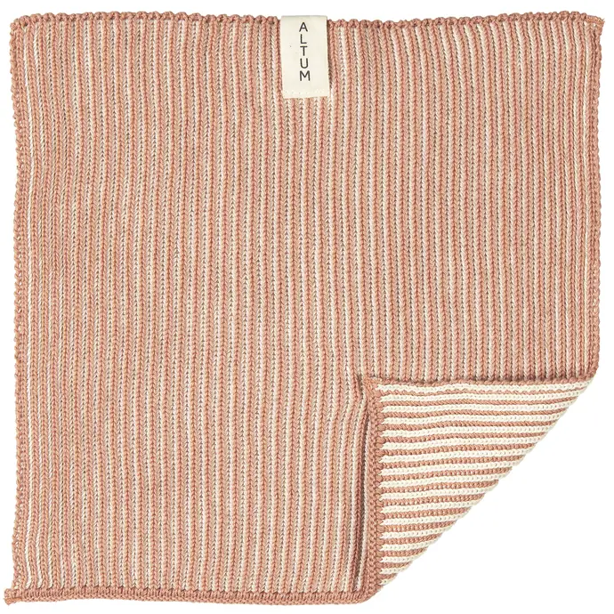 IB LAURSEN / Malý pletený uterák ALTUM Salomon Rose
