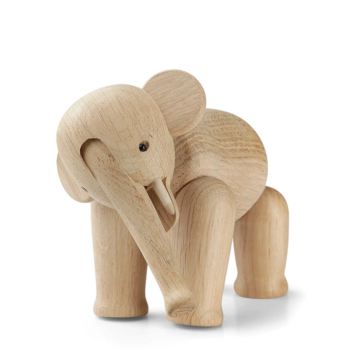 Kay Bojesen Denmark / Dřevěný slon Oak Elephant Mini 9,5 cm