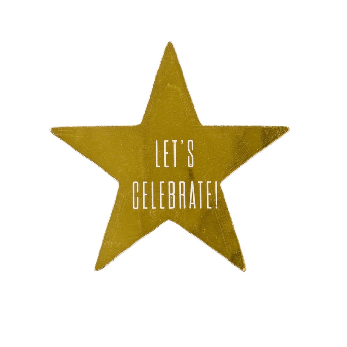 Bloomingville / Lepiace hviezdičky Let´s Celebrate' gold - 24ks